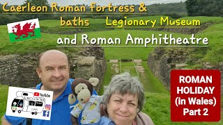 305 Caerleon Castle Roman Fortress and Baths Legionary Museum and Roman Amphitheatre Wales [upl. by Reace]