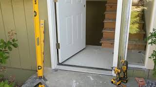 Jeld Wen Front Door Installation  Really crappy products and craftsmanship PART 1 [upl. by Azila]