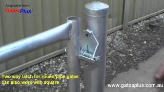 Gate Latch 2 way for round pipe and square [upl. by Anilegnave992]