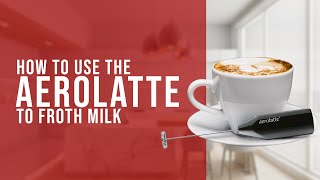 How To Use the AeroLatte To Froth Milk [upl. by Ahsyat]