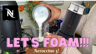 How To Foam Milk With Aeroccino 3 Make Coffee With Foam Tips amp Tricks  Easy Foamed Latte Recipe [upl. by Elocel]